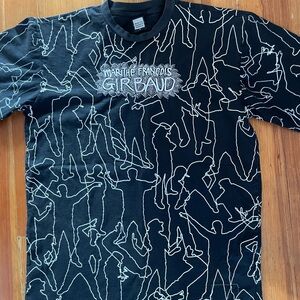 Marithe Francois Girbaud Black and White Silhouette Tee